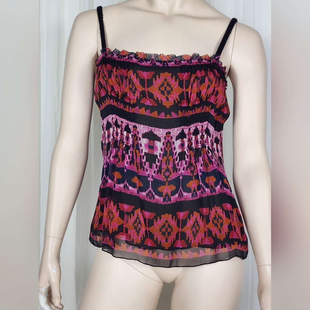 Diane von Furstenberg sheer silk tank top 10